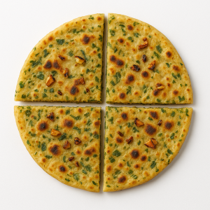 Methi And Burnt Garlic Paratha