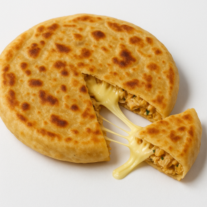 Cheesy Chicken Paratha